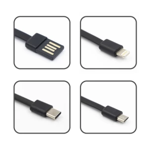 Power bank 10000 mAh, 3 kable do ładowania w komplecie | Tim (V0903-03)