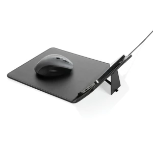 Podkładka pod mysz Swiss Peak, ładowarka bezprzewodowa 10W, PU z recyklingu (P300.241)