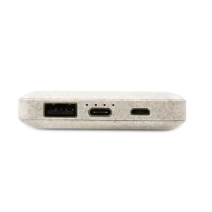 Power bank 8000 mAh ze słomy pszenicznej | Jenkins (V0725-00)