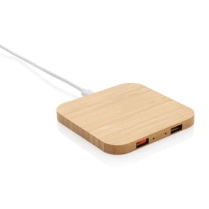 Bambusowa ładowarka bezprzewodowa 10W (P308.379)