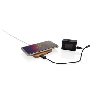 Bambusowa ładowarka bezprzewodowa 10W (P308.379)