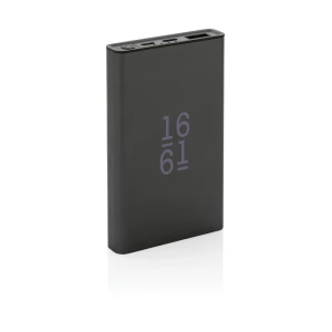Power bank 5000 mAh Terra, aluminium z recyklingu (P322.682)