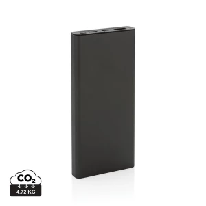 Szybki power bank 10000 mAh Terra, aluminium z recyklingu (P322.692)