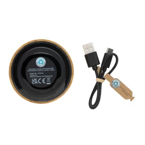 Bambusowy głośnik bezprzewodowy 3W, RABS (P329.591)