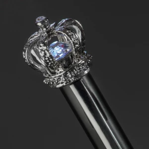 Długopis metalowy z koroną - czarny - (GM-10488-03)