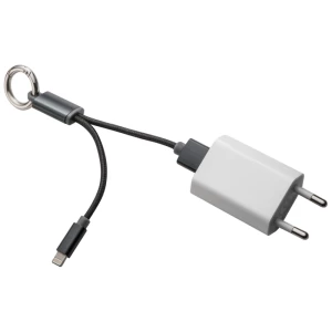 Kabelki do iPhone i Android z brelokiem - czarny - (GM-20618-03)
