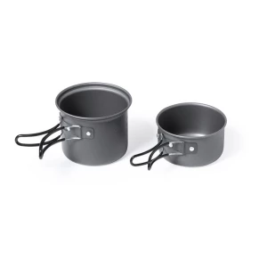 Pojemniki na żywność 2 szt., 600 ml i 800 ml, sztućce, w pokrowcu RPET (V1019-03)