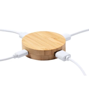 Bambusowy hub USB i USB typu C (V1142-00)