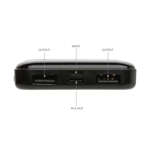 Power bank 5000 mAh, plastik z recyklingu (P322.611)
