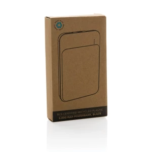Power bank 5000 mAh, plastik z recyklingu (P322.611)