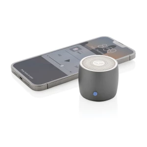 Basowy głośnik bezprzewodowy 3W Swiss Peak, aluminium z recyklingu (P331.002)
