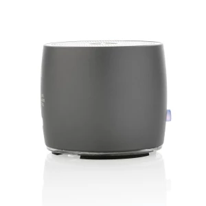 Basowy głośnik bezprzewodowy 3W Swiss Peak, aluminium z recyklingu (P331.002)