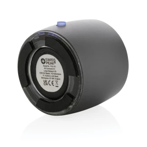 Basowy głośnik bezprzewodowy 3W Swiss Peak, aluminium z recyklingu (P331.002)