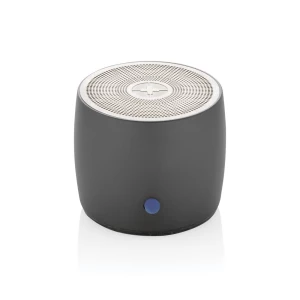 Basowy głośnik bezprzewodowy 3W Swiss Peak, aluminium z recyklingu (P331.002)