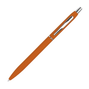 Długopis metalowy, gumowany - pomarańczowy - (GM-10715-10)