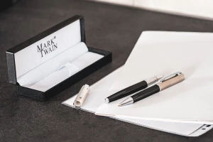 Zestaw piśmienniczy Mark Twain - czarny - (GM-10759-03)