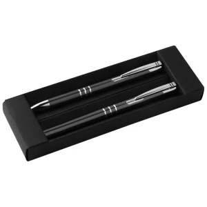 Zestaw piśmienniczy metalowy - czarny - (GM-10761-03)