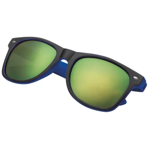 Plastikowe okulary przeciwsłoneczne UV400 - niebieski - (GM-50671-04)