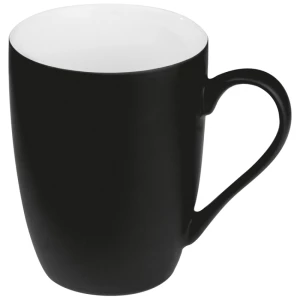 Kubek ceramiczny - gumowany 300 ml - czarny - (GM-80655-03)