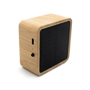 Bambusowy głośnik bezprzewodowy 3W B'RIGHT, panel słoneczny | Androwe (V2240-17)