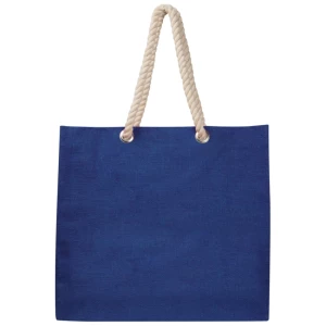 Torba z portfelikiem z juty - niebieski - (GM-60865-04)