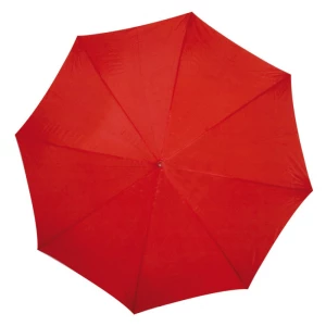 Parasol automatyczny z drewnianą rączką 105 cm - czerwony - (GM-45131-05)