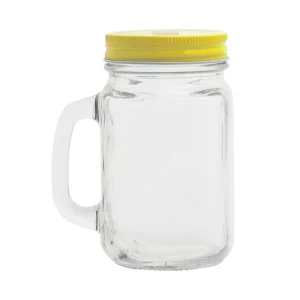 Słoik do picia 500 ml ze słomką (V8983-08)
