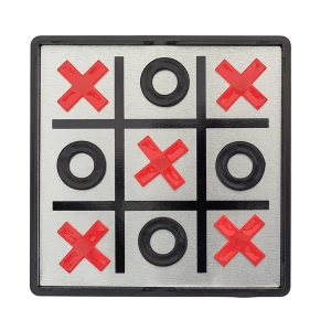 Magnetyczna gra kółko i krzyżyk, czarny (R08865.02)
