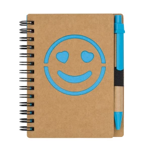Notes gładki Smile, jasnoniebieski (R64269.28)
