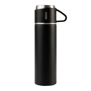 Termos z kubkami Attu 500 ml, czarny (R08217.02)