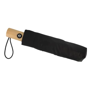 Parasol z drewnianą rączką Granton, czarny (R17953.02)