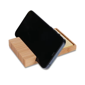 Bambusowy stojak na telefon Edgar, beżowy (R22824.13)