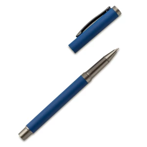 Aluminiowy długopis z żelowym wkładem Lille, granatowy (R20016.42)