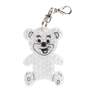 Brelok odblaskowy Teddy, transparentny (R73235.06)