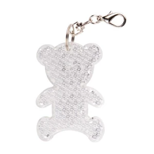 Brelok odblaskowy Teddy, transparentny (R73235.06)