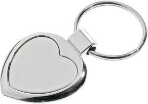 Brelok metalowy Stout Heart, srebrny (R73277)