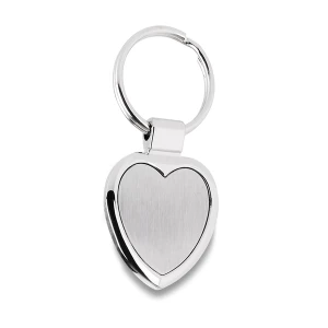 Brelok metalowy Stout Heart, srebrny (R73277)