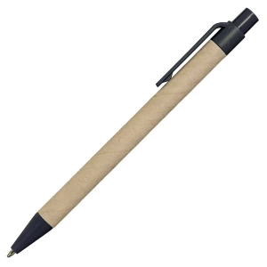 Notes Kraft 90x140/70k gładki z długopisem, czarny/beżowy (R73795.02)