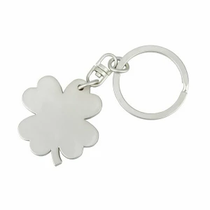 Brelok metalowy Clover, srebrny (R73216)