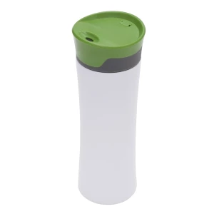 Kubek izotermiczny Telescope 430 ml, biały/zielony (R08326.06)