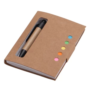 Notes 80x110/100k gładki Mini z długopisem, beżowy (R73667.13)