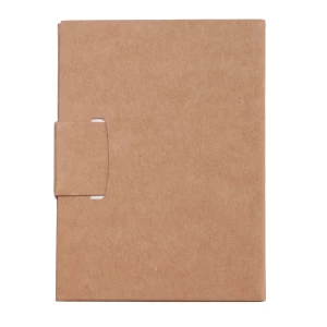 Notes 80x110/100k gładki Mini z długopisem, beżowy (R73667.13)