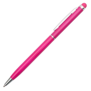 Długopis aluminiowy Touch Tip, magenta (R73408.34)