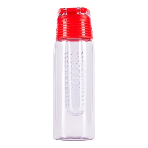 Bidon Frutello 700 ml, czerwony/transparentny (R08313.08)