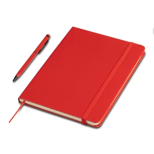 Zestaw notes z długopisem Abrantes, czerwony (R64214.08)