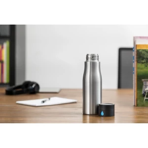 Butelka sportowa 650 ml Aqua, monitorująca ilość wypitej wody (P436.882)
