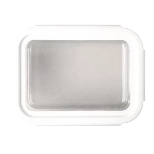 Lunch box Delect 900 ml, biały/transparentny (R08442.00)