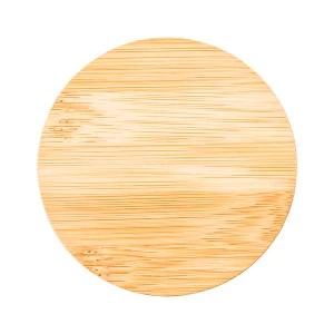 Kubek ceramiczny z bambusową przykrywką Giulia, biały (R85309.06)