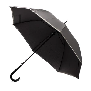 Parasol z taśmą odblaskową Refu, czarny (R07951.02)