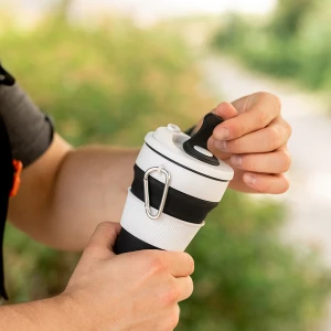 Kubek silikonowy 350 ml Flexi, czarny (R08258.02)